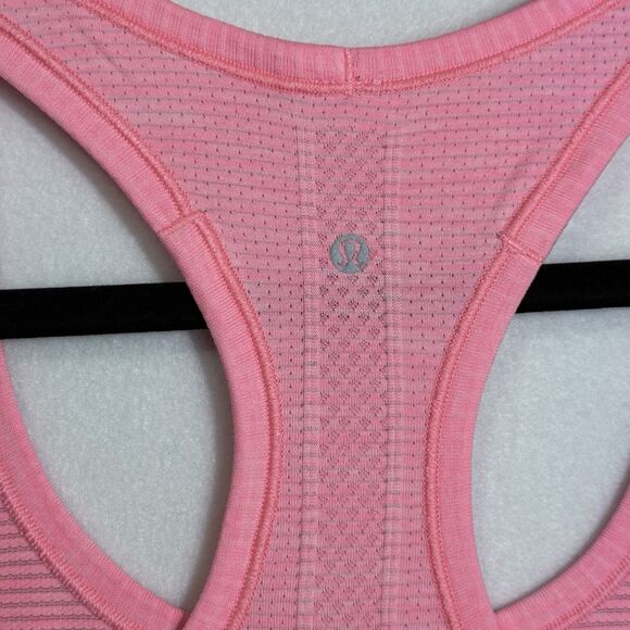 Lululemon Swiftly Tech Racerback Heathered Flash Light Tank Top Size 12 W1960S - Picture 8 of 11